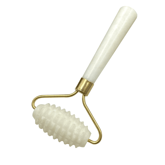 pitrice Rouleau de Massage Facial en Alliage de Pierre, Rouleau de Massage Portable pour le Visage