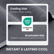 LAGRATY Cooling Blanket, Cool Summer Blanket for Hot Sleepers, Throw Blanket, Soft Comfy Lightweight Blankets for All Seasons, Best Gift Idea(Grey, 50×70in)