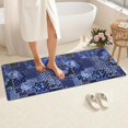 thumbnail image 4 of Pioneer Flower Floral Print Pattern Bathroom Rugs Mat, Non Slip Microfiber Bathroom Rug with Rubber Backing, Soft Mats for Bathroom Floor Tub Shower, 24"x60", 4 of 5
