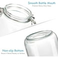 thumbnail image 4 of 48oz Food Storage Canister Glass Jars with Clamp Airtight Lids and Silicone Gaskets for Multi-Purpose Kitchen Containers - Clear Square (2 Pack), 4 of 7