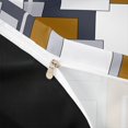 thumbnail image 4 of Homewish Patchwork Geometric Square Twin Duvet Cover,Aesthetic Artwork Twin Bedding,Yellow Gray,Black Reversible,2 Pieces,1 Duvet Cover and 1 Pillowcase, 4 of 6