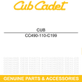thumbnail image 6 of CUB CADET 490-110-C199 Blade Set Fab ZTS1 ZT1 XT2 XT1 LX46 LT46 46, 6 of 9