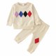 thumbnail image 1 of Gibobby Conjunto de ropa para bebé y niño Camiseta de manga larga para niños pequeños y niñas, camisetas, pantalones, trajes para niños(Blanco,18-24 Meses), 1 of 5