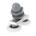 thumbnail image 4 of OUNONA Roue de Porte de Douche en Alliage d'Aluminium Ronde 1Ensemble pour Porte Coulissante en Verre, 4 of 7