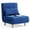 Blue, variant on Noelse 3 in 1 Sleeper Chair Bed, Convertible Sofa Bed Futon Sofa Sleeper with Adjustable Backrest for Apartment,Bedroom,Office, Dark Grey