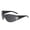 Black, variant on Rimless Wraparound Sunglasses with Star Decorations and UV Protection for Men and Women 2000s Retro Style Black