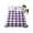 Purple, variant on Turquoise Checkered Queen Size Flat Sheet, Wrinkleproof & Fadeproof Cooling Flat Bed Sheet Only, Farmhouse Buffalo Plaid Breathable Soft Bedding Top Sheets 90 x 102 Inches