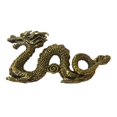 thumbnail image 2 of Figurita de dragón de latón, recuerdo en miniatura, regalo de boda, colección de animales, estatua de dragón, decoración de latón para estantería de, 2 of 8