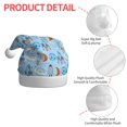 thumbnail image 4 of Haiem Cartoon Rocket With Space Pattern Santa Hat Confortable Velvet Christmas Hat for Christmas Party Favors Fit for Adults Men Women, 4 of 6