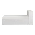 thumbnail image 3 of Lexicon Lit Bibliothèque Simple en Bois de Style Transitionnel Galen avec Boîtes de Rangement, Blanc, 3 of 5