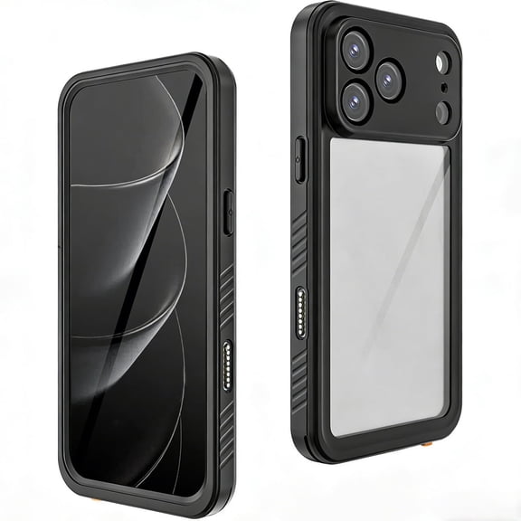 Waterproof Protective Case for iPhone 17 Pro Max, All-Inclusive Dropproof Dustproof Scratch-Proof Full Body Cover, Black