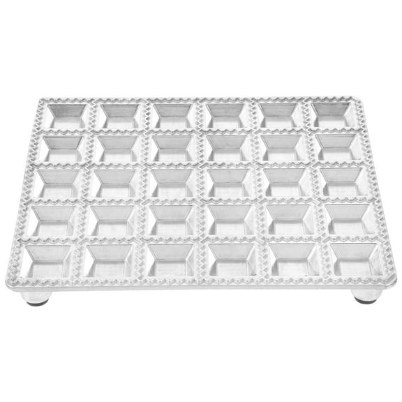 HONMEET Multi Hole Ravioli Maker Ravioli Mould Tray Aluminium Alloy 1Pcs 7.7x6.5x0.8in