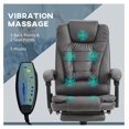 7Point Vibrating Massage Office Chair, High Back Executive Recliner