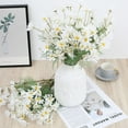 thumbnail image 3 of FaLX 1 Branch Artificial Flower Realistic Looking Romantic 5 Forks 5 Heads Simulation Chamomile Bouquet Photography Prop, 3 of 8