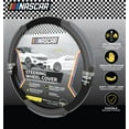 thumbnail image 2 of NASCAR Steering Wheel Cover, Grip & Comfort, Synthetic Leather & Suede, Universal Fit 14.5"-15.5" For Car, SUV, Truck, Turbo Traction Style, 2 of 7