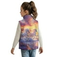 thumbnail image 3 of Pzuqiu Horses Girl Outerwear Vest Size 9-10 Fall Outfits Fashion Clothing Breathable Vest Zip Up Sleeveless for Girl Warm Soft Outerwear Jacket with Pockets Casual for Daily Life, 3 of 7