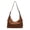 Brown, variant on Genuine Leather Hobo Bag for Women, Slouchy Shoulder Tote Purse, Foldable Crossbody Handbag for Work Travel