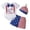 Red, variant on Linfrsh Baby Boy 4th of July Outfit Cute Letter Short Sleeve Romper Stars and Stripes Pants Hat Infant Summer Clothes,Red