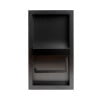 thumbnail image 6 of ALFI brand ABTPNP88-BB Brushed Black PVD Stainless Steel Recessed Toilet Paper Holder Niche, 6 of 8