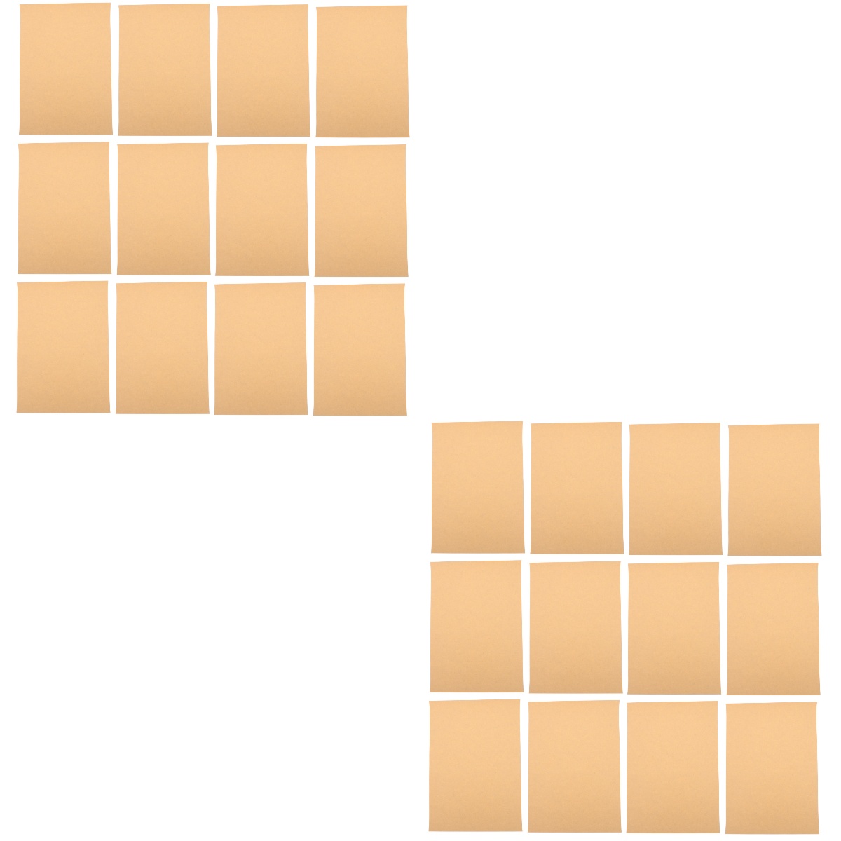 NICEXMAS 200 Pcs  4k Painting Kraft Cardboard Blank Kraft Drawing Paper for Practice