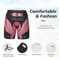 thumbnail image 5 of Lsque Mens Swim Trunks Ribbon With Angel Wings Pattern - Bathing Suit Compression Liner - Beach Swim Shorts Swimwear - (S-3XL) - Stretch Quick Dry -Medium, 5 of 9