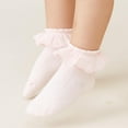 thumbnail image 4 of JIANFANG Toddler Lace Socks Girls Ruffle Eyelet Frilly Princess for Baby Little Kids, 4 of 9