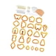 thumbnail image 2 of 125 cortadores para pendientes de arcilla polimérica, rodillos de arcilla, ganchos para pendientes, manualidades DIY naranja 125 piezas, 2 of 9