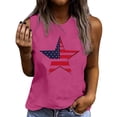 thumbnail image 2 of Xdegoge Patriotic Tank Tops for Women American Flag Star Graphic Sleeveless Casual Shirts Loose Fit Lightweight Breathable Summer Vacation Independence Day Tees, 2 of 5