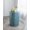 Blue + MDF, variant on 15x13x18.5" Hexagonal Accent Table with Blue Capiz Design and Gold Base