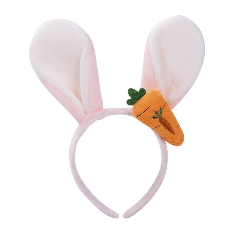 LED Bunny Ear Headband, Plush Light Up Rabbit Ears Headband  display picture 2