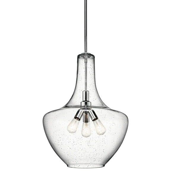 42198CH-Kichler Lighting-Everly - 3 light Pendant - with Transitional inspirations - 27.25 inches tall by 20 inches wide-Chrome Finish
