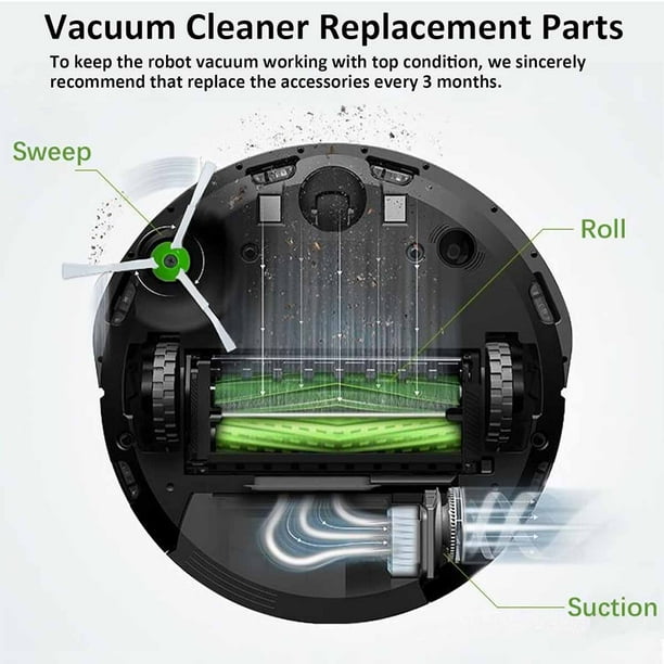 Roomba Replacement Parts Kit - Complete Maintenance Set For IRobot Vacuums