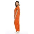 thumbnail image 3 of Just Love Women's Scrub Sets Six Pocket Medical Scrubs (V-Neck with Cargo Pant) (Orange, X-Large), 3 of 4