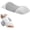 Grey, variant on Sciatica Pillow, Ergonomic Memory Foam Lumbar Support Pillow for Bed, Waist Support for All Sleepers,Grey