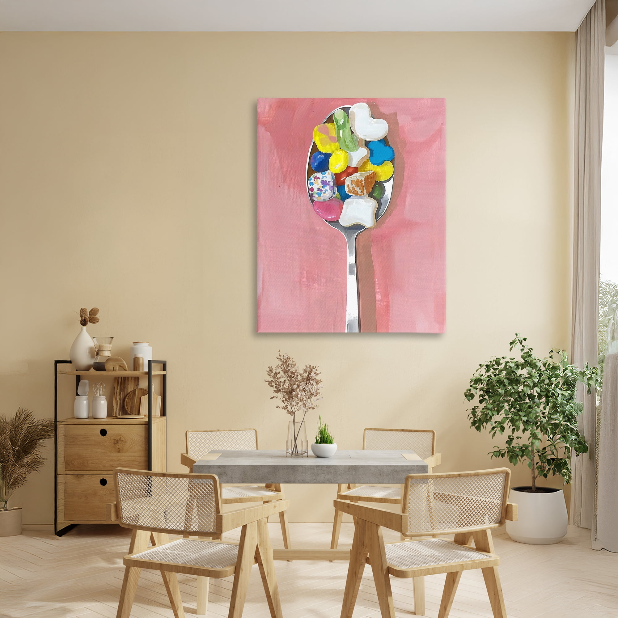 Stupell Industries Nostalgic Fun Breakfast Spoon Canvas Wall Art, design by The Prints Vibe