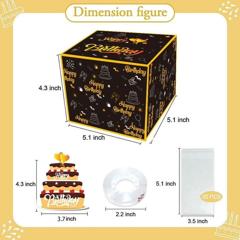Surprise Gift Box Explosion Merry Christmas Surprise Gift Boxes,Folding  Bouncing Pop-Up Gift Box Explosion for Money and Birthday