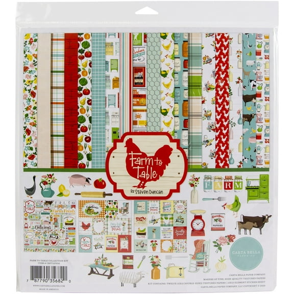 Carta Bella Collection Kit 12"x12" - Farm To Table