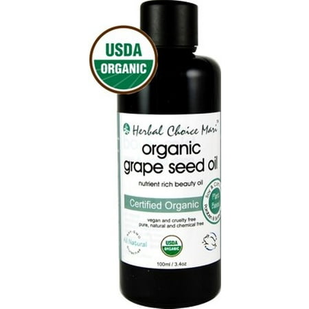 - Herbal Choice Mari Organic Grape Seed Oil, 3.4 Oz