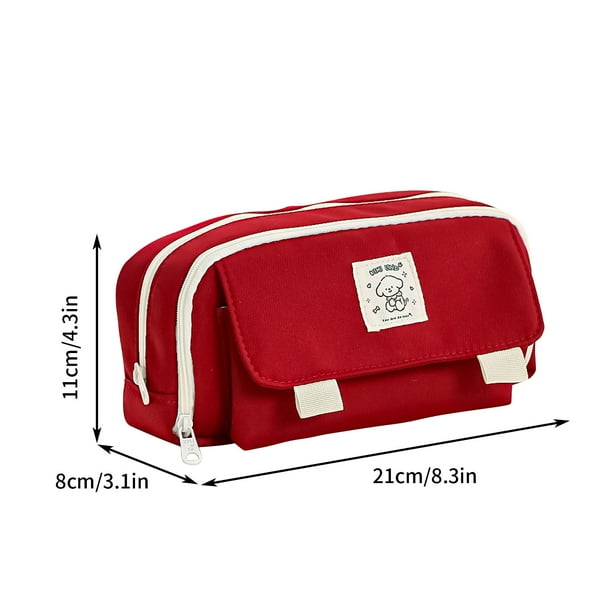 Nueva bolsa de papelería multicolor de gran capacidad para estudiantes y oficina.