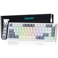 thumbnail image 1 of Teclado Gaming Womier VK66 PRO 60% cableado blanco cremoso, 1 of 7