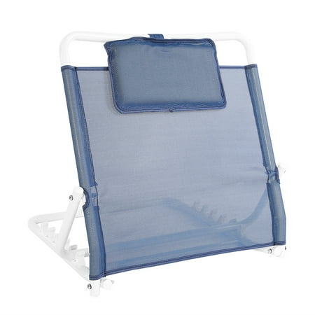 WALFRONT Adjustable Elderly Bed Backrest, Support Neck Head Lumbar Back Rest Disability Aid Portable Folding Sit-up Back
