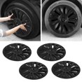 thumbnail image 4 of Wheel Hub Cove, 4PCS 19in Wheel Hub  Whirlwind 14 Spoke Style Wheel Rim Cover Replacement For  Model Y 2020 to 2023, 4 of 8