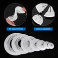 thumbnail image 4 of 11PCS Pipe Cover Decor 1.8in/45mm Flange Pipe Cover Decor PP Plastic, White, 4 of 6