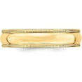 thumbnail image 3 of Avariah Diamonds Solid 10k Yellow Gold 5.2mm Lightweight Milgrain Half Round Wedding Band Size 14 - Ring Size 14.0, 3 of 7