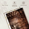 thumbnail image 6 of Elephant Stock Mandala And Buddha Wall Art - Vertical Canvas Wall Art - Living Room Wall Decor - Wellness Canvas - Brown And Gray Decor - 26" x 39", 6 of 8