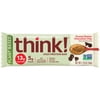 think! Plant Based High Protein Bar, Peanut Butter Chocolate Chip, 13g Protein, Gluten Free, Vegan, 10 Count