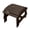 Dark Brown, variant on W Unlimited Oceanic Pine Wood Patio Ottoman in Red