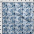 thumbnail image 4 of oneOone Viscose Jersey Grayish Blue Fabric Abstract Face Sewing Fabric By The Yard Printed Diy Clothing Sewing Supplies 60 Inch Wide, 4 of 7