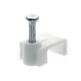thumbnail image 5 of Secure Cable Ties 8.5mm White Flat Nail Cable Clip - 100 Pack, 5 of 9