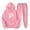 Pink, variant on ibuvkizy Fall Outfits for Women 2025!Men's and Women's Sports Tracksuits Long Sleeve Pullover Hoodies Sweatshirt Loose Coat and Sweatpants Fall Winter Suit Dark Gray,S